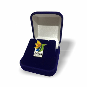 Distintivo de Lapela em fundição prateado Personalizado