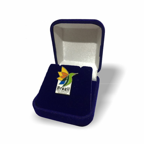 Distintivo de Lapela em fundição prateado Personalizado