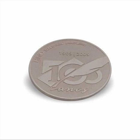 Medalha Prateada Personalizada