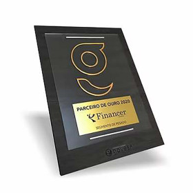 Placa em Metal Nobre Personalizado com Logo
