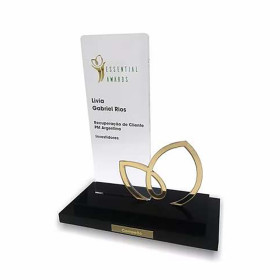 Troféu em Acrílico Cristal Personalizado