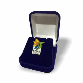 Distintivo de Lapela em fundição prateado Personalizado