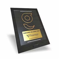 Placa em Metal Nobre Personalizado com Logo