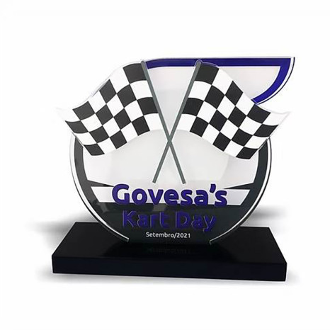 Troféu Corpo Acrílico Cristal Personalizado