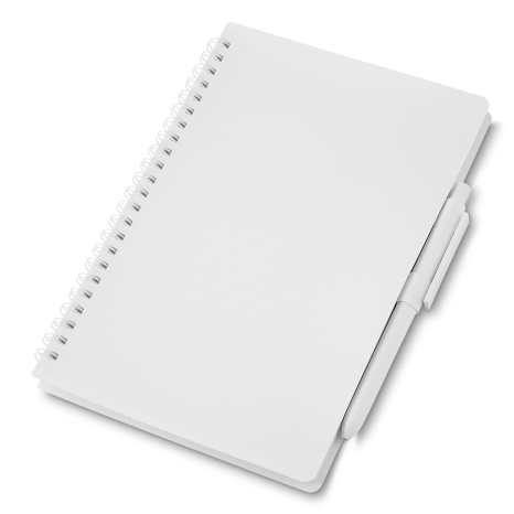 Caderno a5 capa em pp com caneta personalizado