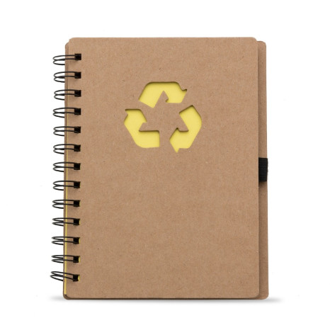 Bloco de Anotação Ecológico com Capa em Papel Kraft