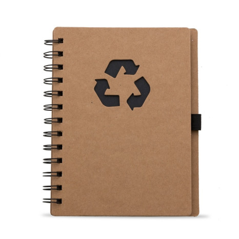 Bloco de Anotação Ecológico com Capa em Papel Kraft