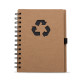 Bloco de Anotação Ecológico com Capa em Papel Kraft