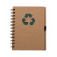 Bloco de Anotação Ecológico com Capa em Papel Kraft