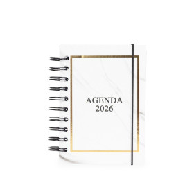 Agenda Diária 2026 Wire-O Personalizada com Logo