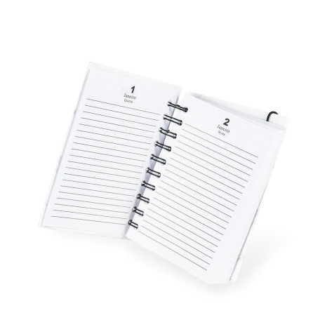 Agenda Diária 2026 Wire-O Personalizada com Logo