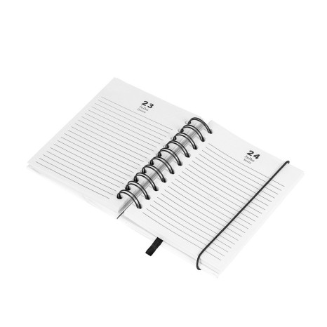 Agenda Diária 2026 Wire-O Personalizada com Logo