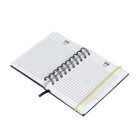 Agenda Diária 2026 Wire-O Personalizada com Logotipo