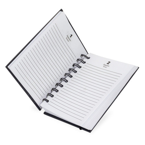 Agenda Diária 2026 Wire-O Personalizada