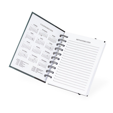Agenda Diária 2026 Wire-O Personalizada