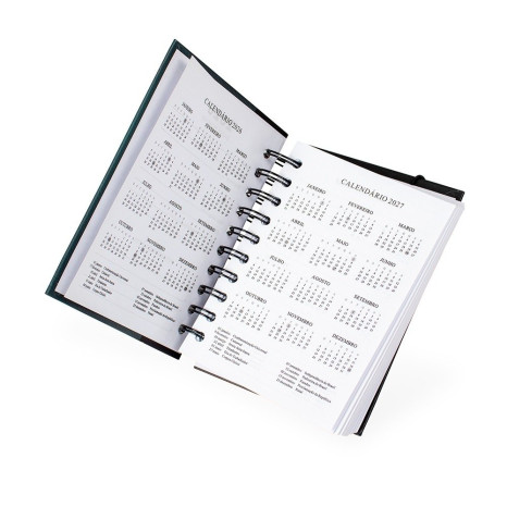 Agenda Diária 2026 Wire-O Personalizada