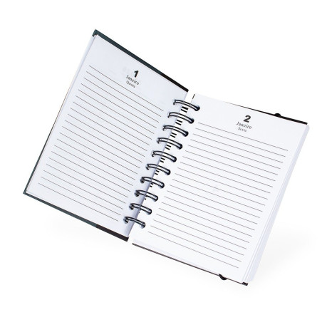 Agenda Diária 2026 Wire-O Personalizada