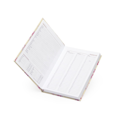 Agenda Diária Floral 2025 Personalizada