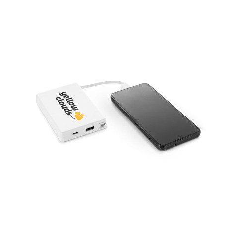 Bateria Portátil em ABS 100% Reciclado 10.000mAh Promocional