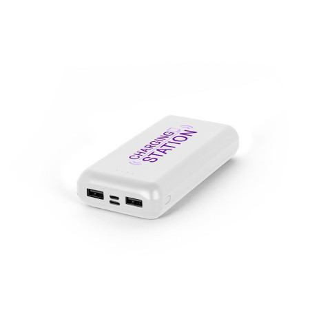 Bateria Portátil em ABS 100% Reciclado 20.000mAh Promocional