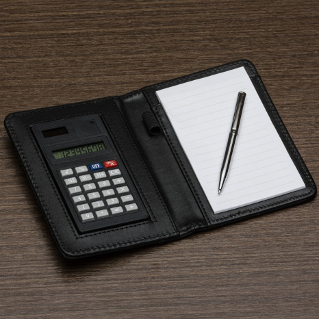 Bloco de Anotações com Calculadora e Caneta Personalizado