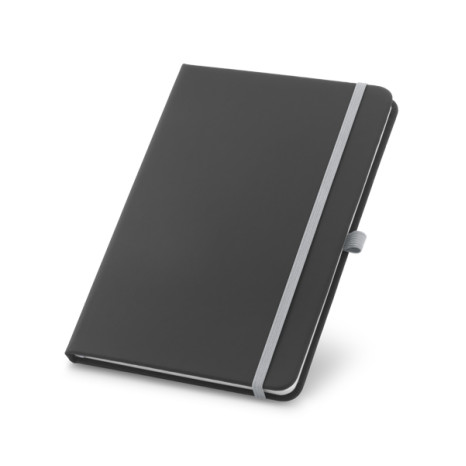 Caderno Capa Couro Sintético Com Elástico Colorido