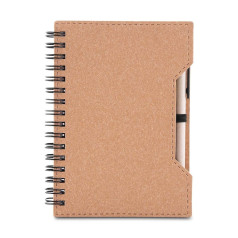 Caderno de Papelão com Caneta Personalizado 