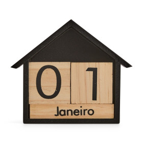 Calendário Permanente Madeira Personalizado