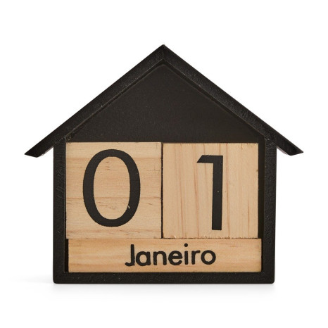 Calendário Permanente Madeira Personalizado