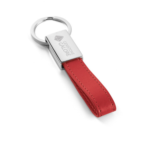 Chaveiro Couro Sintético e Metal Personalizado