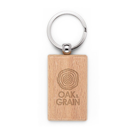 Chaveiro Retangular em Madeira Personalizado