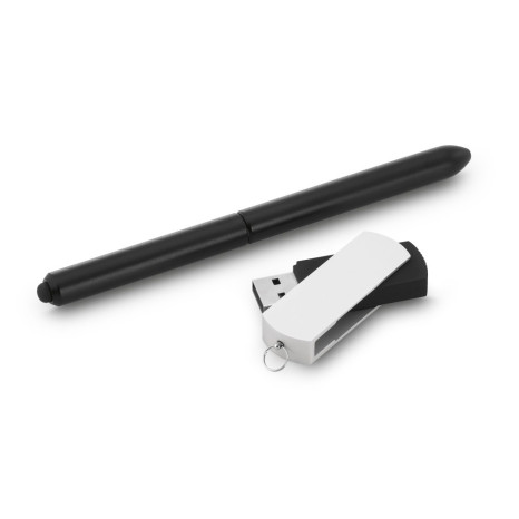 Conjunto Esferográfica e Pen Drive Personalizado