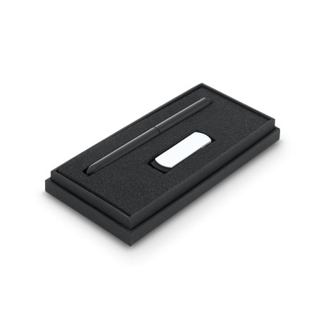Conjunto Esferográfica e Pen Drive Personalizado