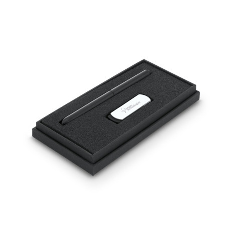 Conjunto Esferográfica e Pen Drive Personalizado
