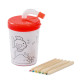 Copo Plástico Infantil Para Colorir Personalizado