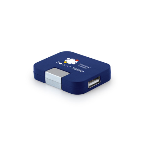 Hub USB Plástico Com Logotipo Personalizado