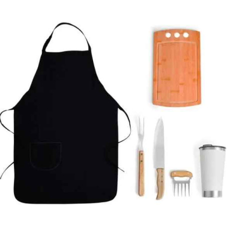 Kit Para Churrasco Com Copo Térmico 6 Peças Personalizado 