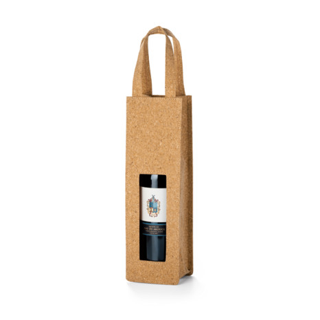 Sacola de Cortiça Para Garrafa de Vinho Personalizada