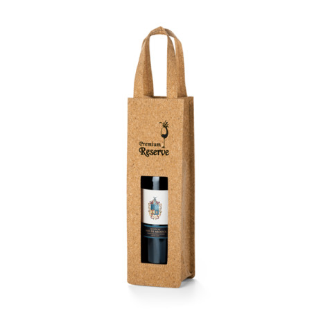 Sacola de Cortiça Para Garrafa de Vinho Personalizada