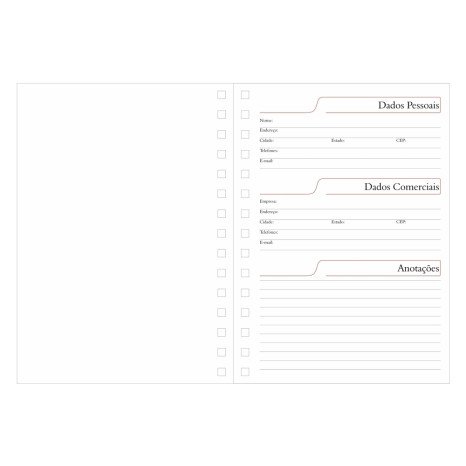 Agenda Diária 2025 Wire-o Personalizada
