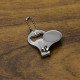 Chaveiro Cortador de Unha de Metal Personalizado Com Abridor de Garrafas