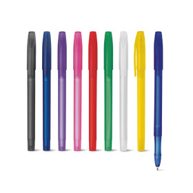 Caneta de Plástico Colorido Com Tampa Personalizada