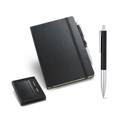 Kit de caderno e Esferográfica Personalizado