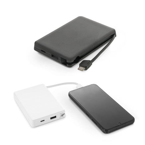 Bateria Portátil em ABS 100% Reciclado 10.000mAh Promocional