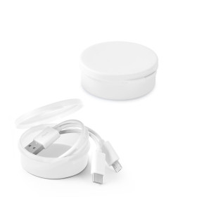 Cabo USB 3 em 1 Promocional Personalizado