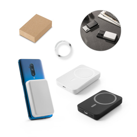 Bateria Portátil em ABS 100% Reciclado e Lítio 5.000mAh Personalizada