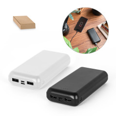 Bateria Portátil em ABS 100% Reciclado 20.000mAh Promocional