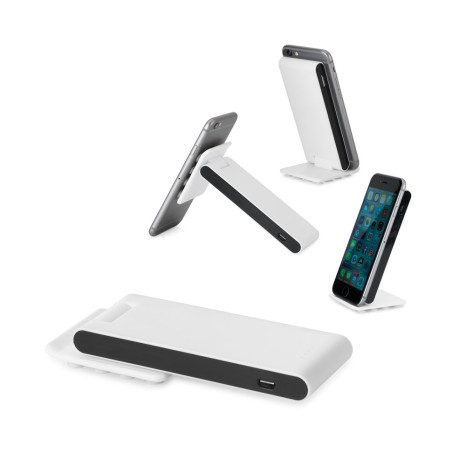 Carregador Portátil Com Base e Suporte Para Celular