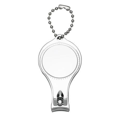 Chaveiro Cortador de Unha de Metal Personalizado Com Abridor de Garrafas