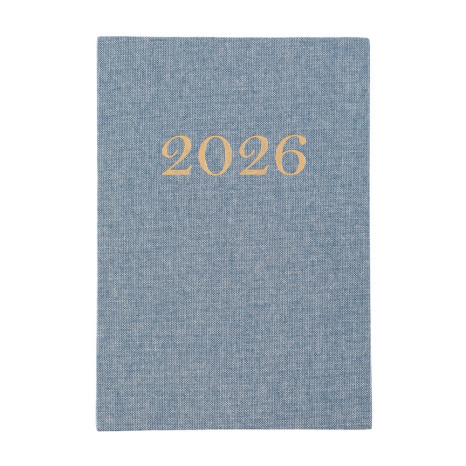 Agenda Diária 2026 Linho Personalizada 